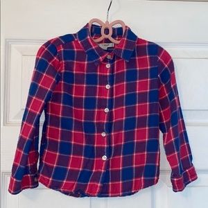Primark plaid shirt with “Future!” On back